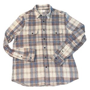 Faherty Men's Brown Plaid long sleeve Legend shirt XL